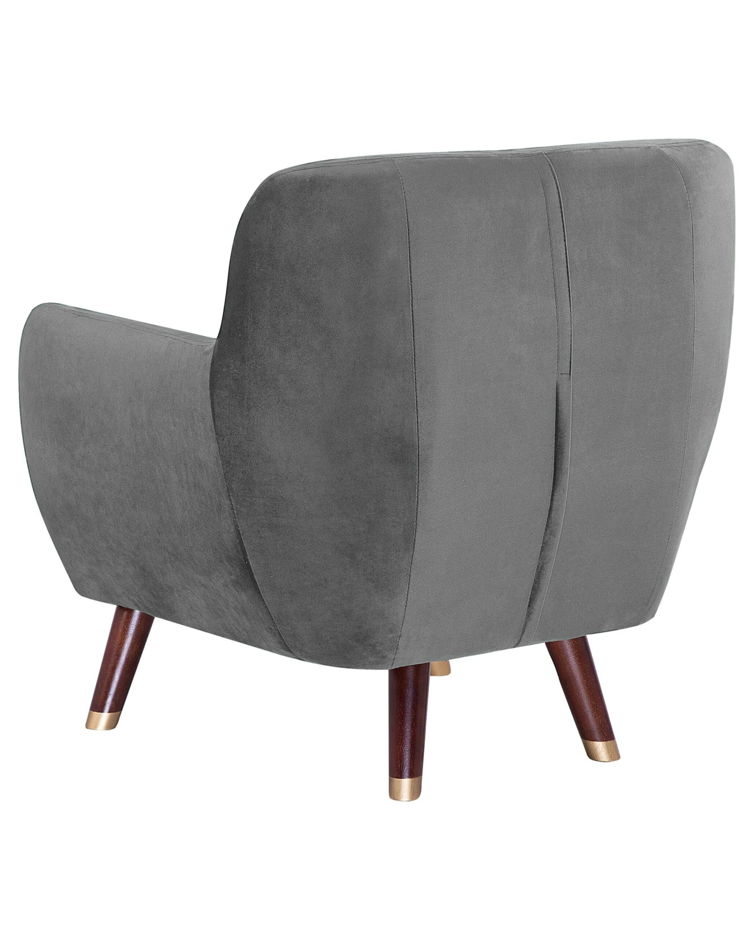 Fauteuil Fluweel Grijs BODO - Afbeelding 6
