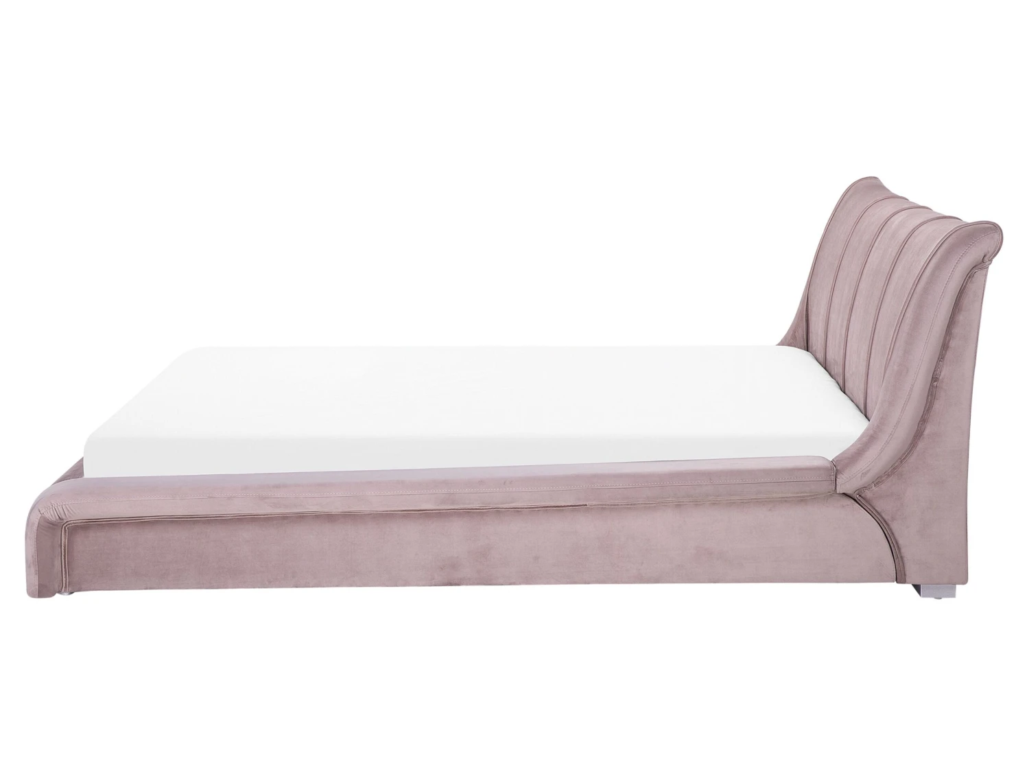 Waterbed Fluweel Roze 160 X 200 Cm NANTES - Afbeelding 4