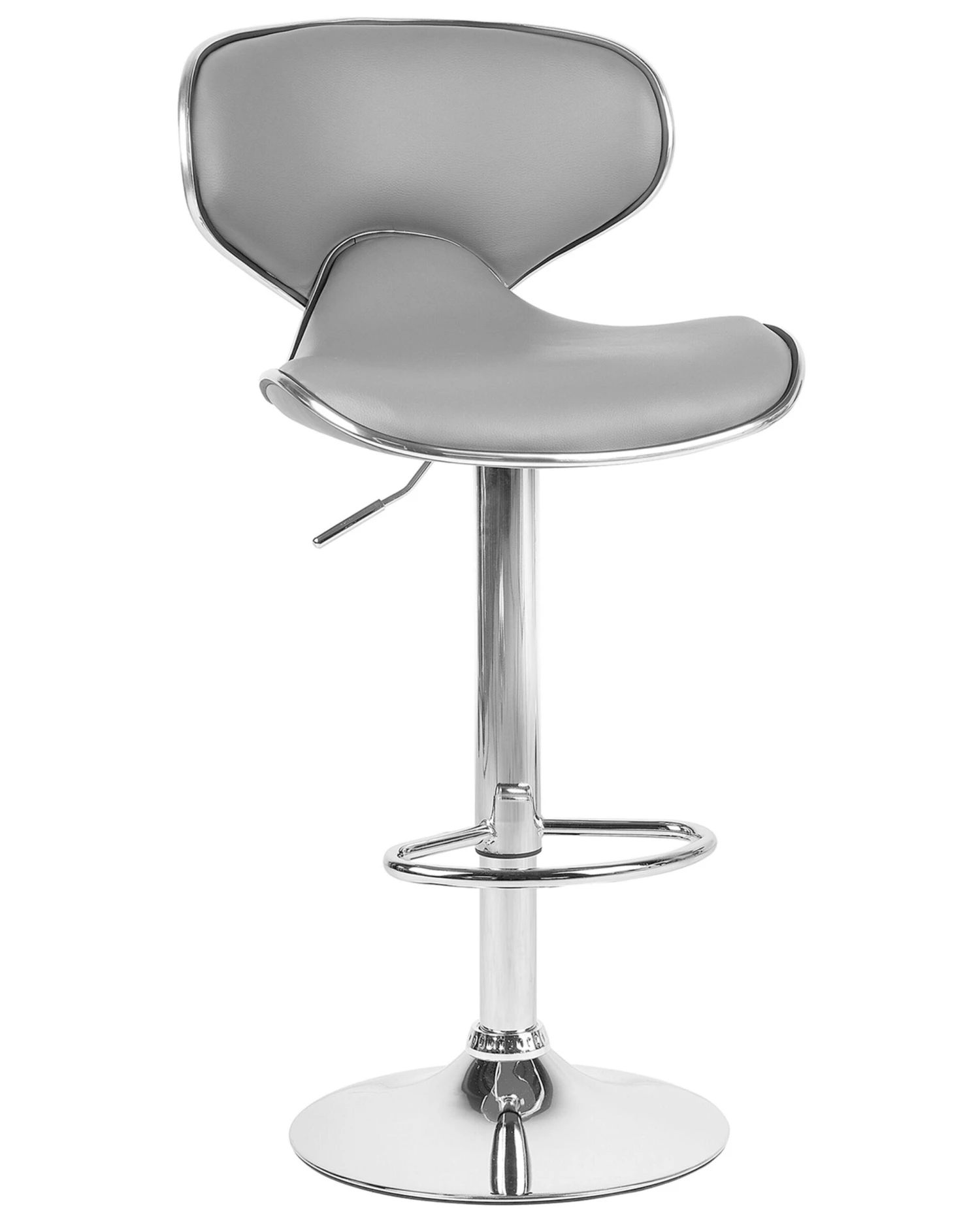 Barkruk Set Van 2 Kunstleer Grijs CONWAY - Afbeelding 3