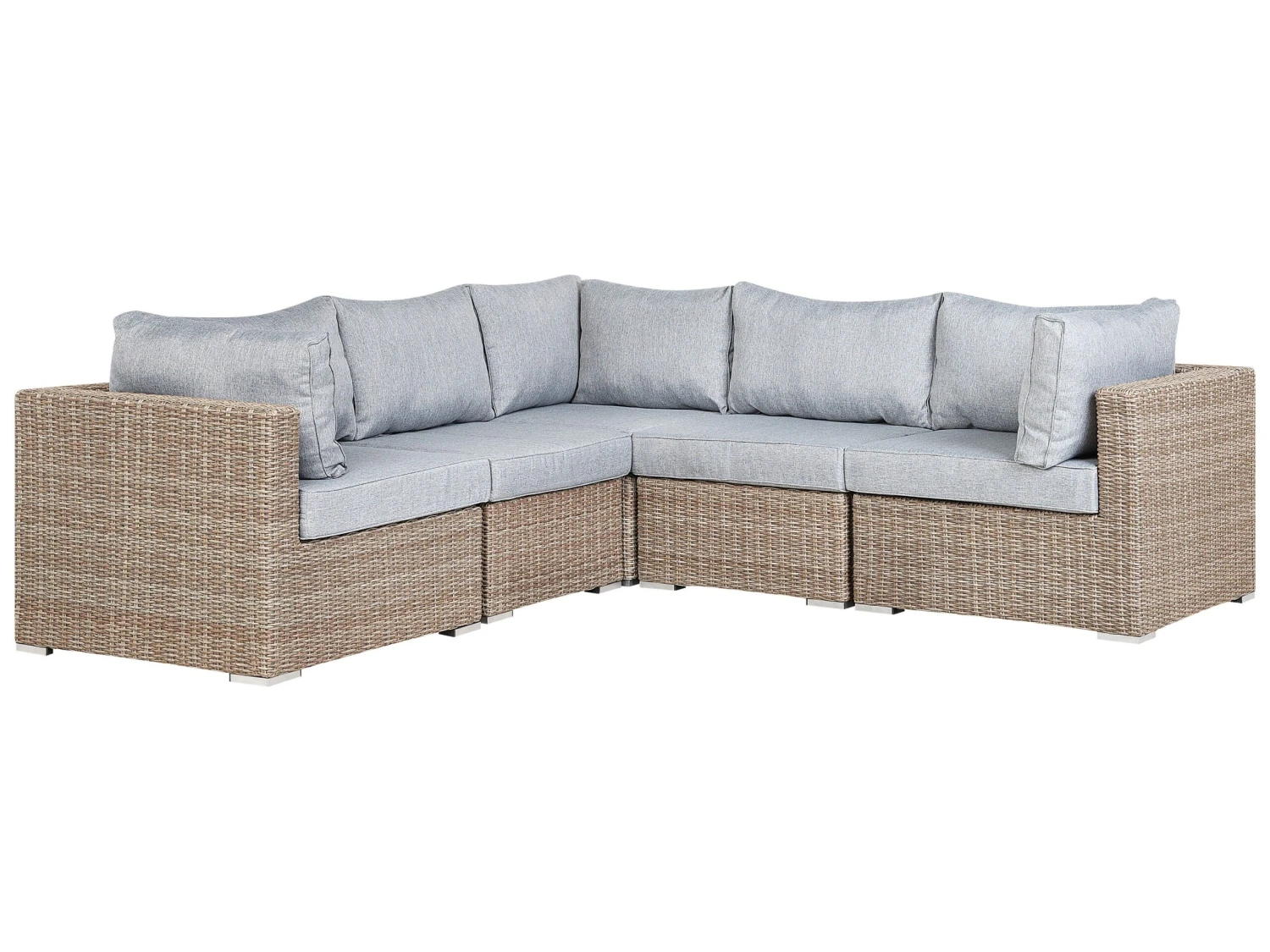 Loungeset 6-zits Rotan Lichtbruin Linkszijdig CONTARE - Afbeelding 7