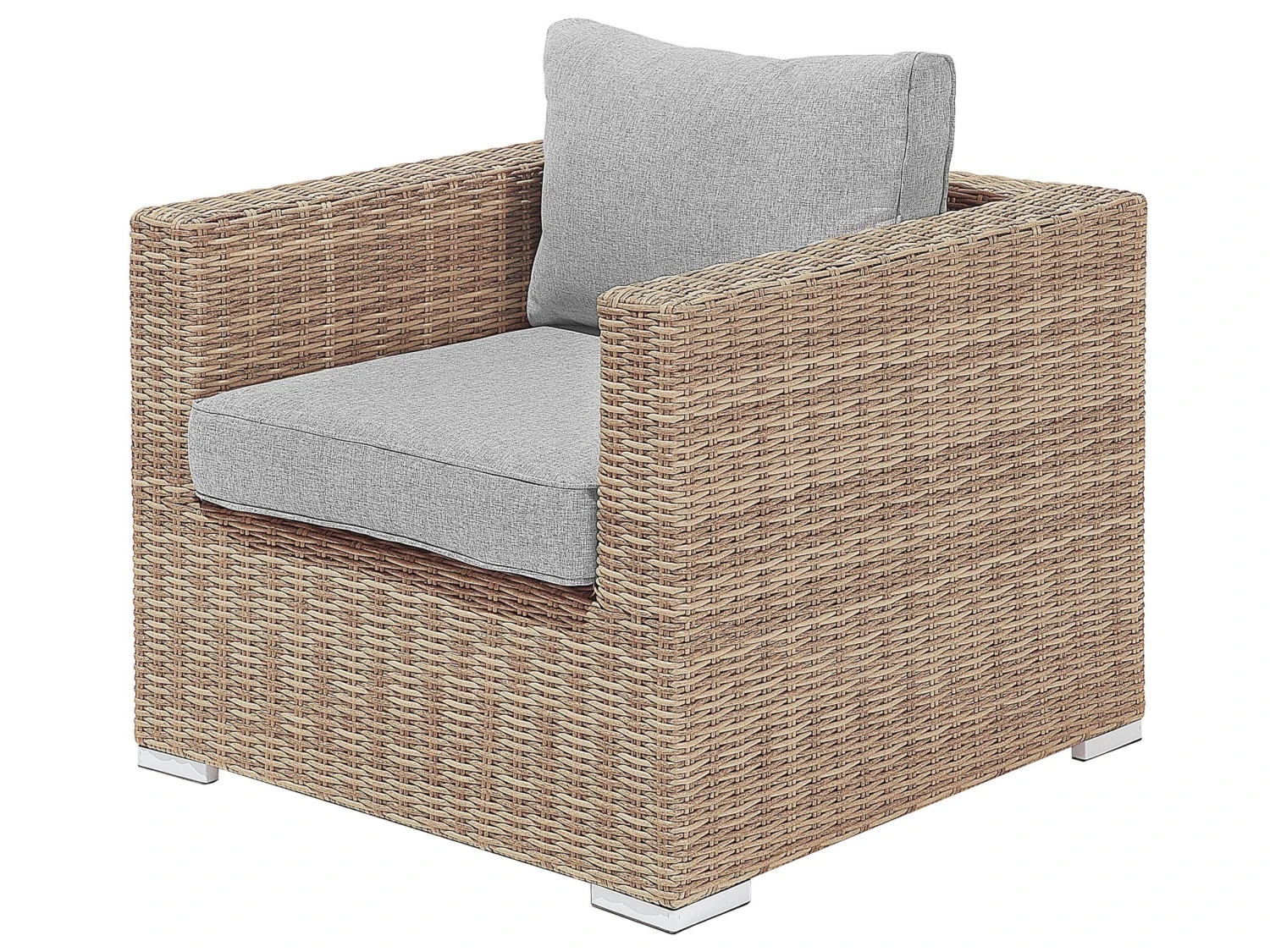Loungeset 6-zits Rotan Lichtbruin Linkszijdig CONTARE - Afbeelding 9