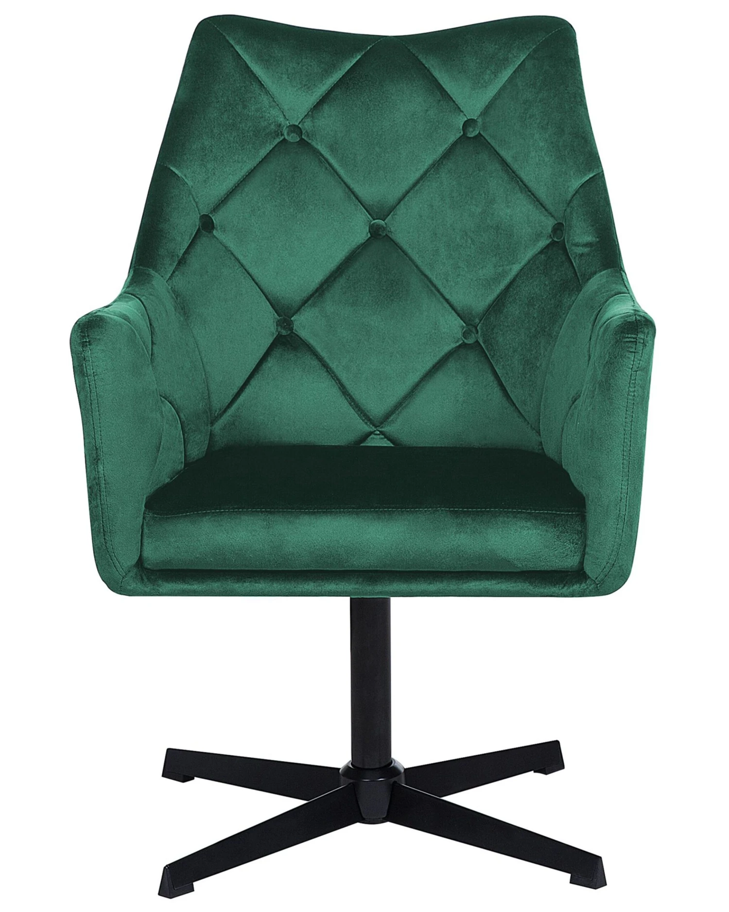 Fauteuil Fluweel Donkergroen VAKSALA - Afbeelding 6