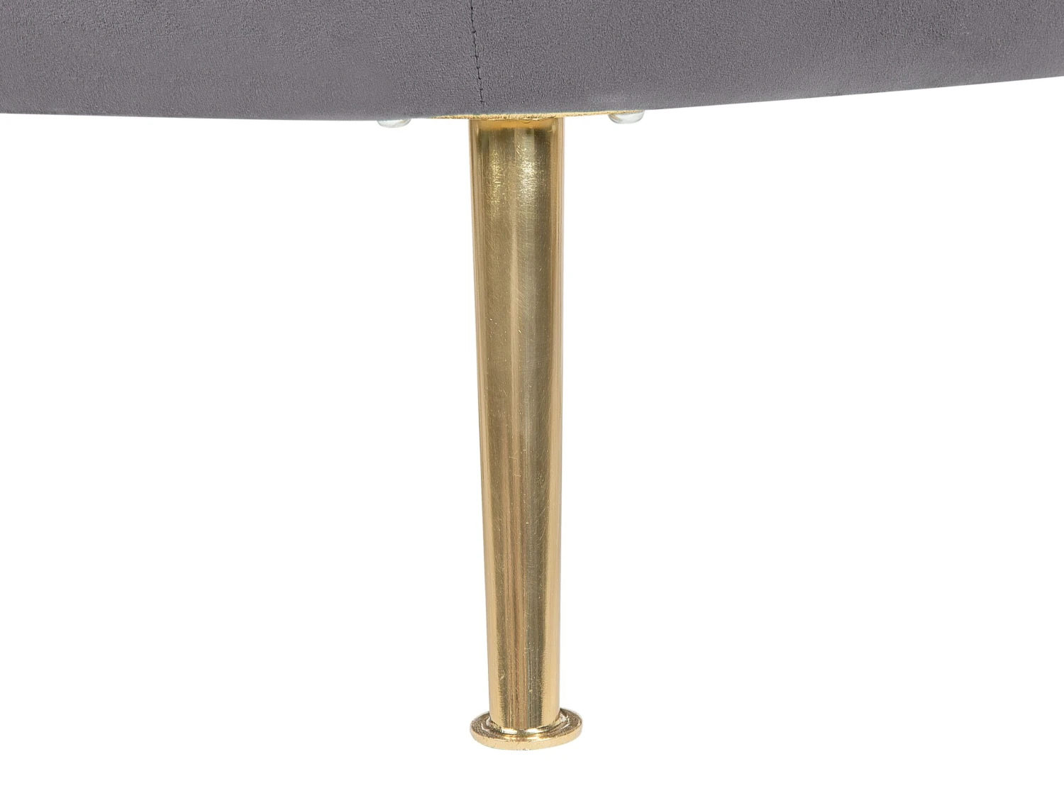 Fauteuil Fluweel Grijs LANGA - Afbeelding 5