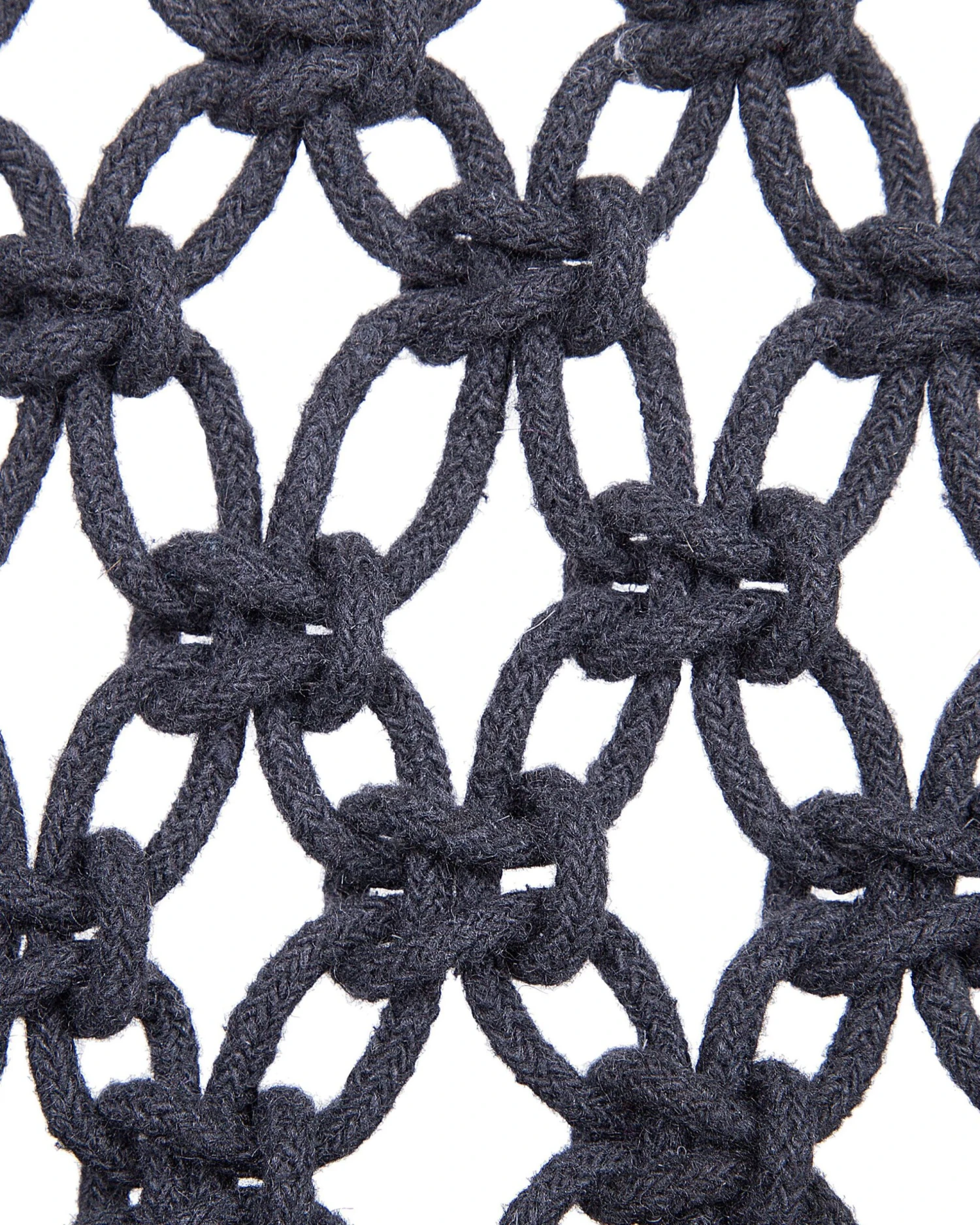 Hangstoel Stof Zwart BUNYAN - Afbeelding 5