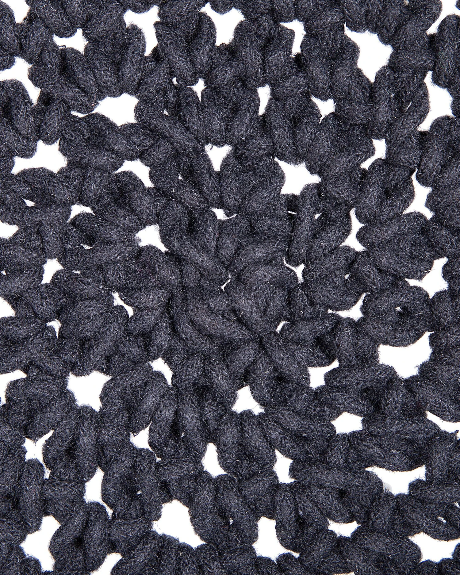 Hangstoel Stof Zwart BUNYAN - Afbeelding 6