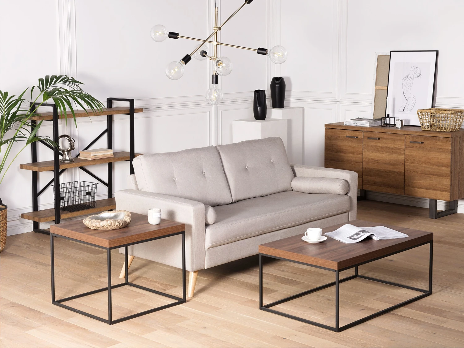 Bijzettafel Donkerbruin DELANO - Afbeelding 2