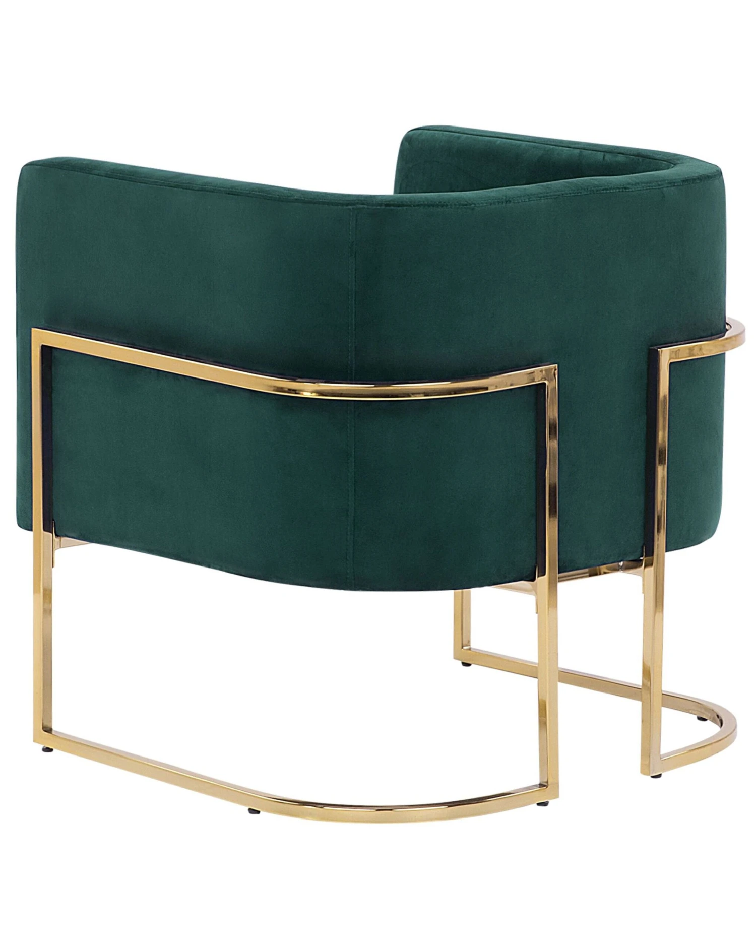 Fauteuil Fluweel Donkergroen SIRKKA - Afbeelding 4