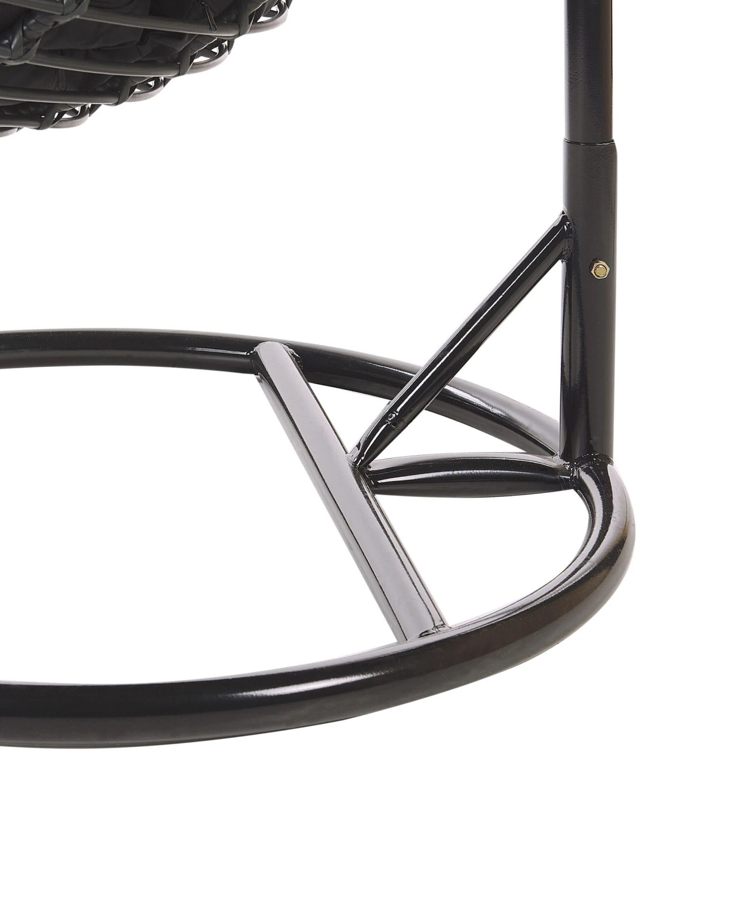 Hangstoel Met Standaard Rotan Zwart TOLLO - Afbeelding 10