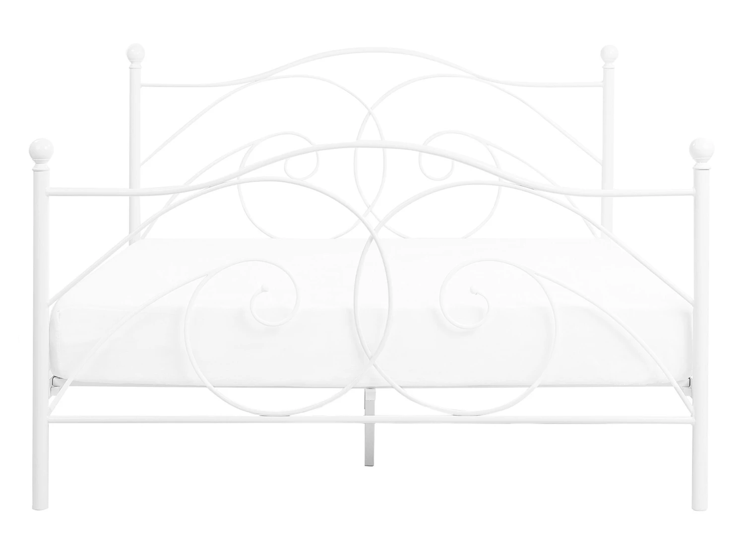 Bed Metaal Wit In Diverse Formaten DINARD - Afbeelding 5