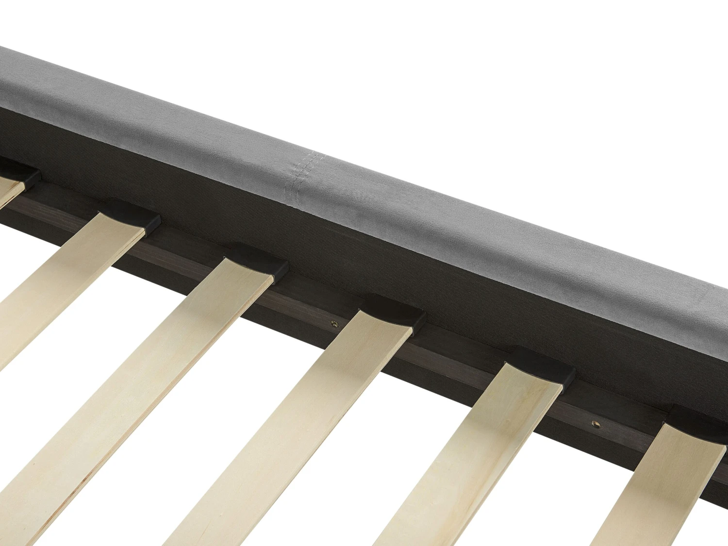 Bed Fluweel Grijs In Diverse Formaten VILLETTE - Afbeelding 8