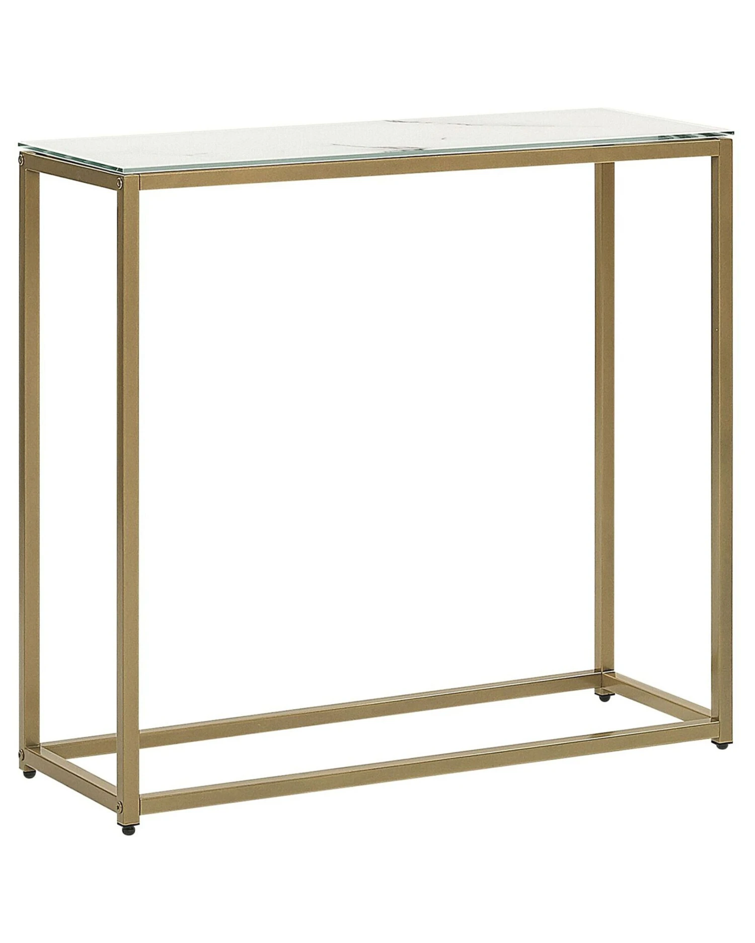 Sidetable Marmerlook Wit/goud DELANO