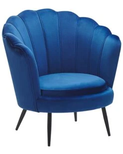 Fauteuil Fluweel Marineblauw LOVIKKA