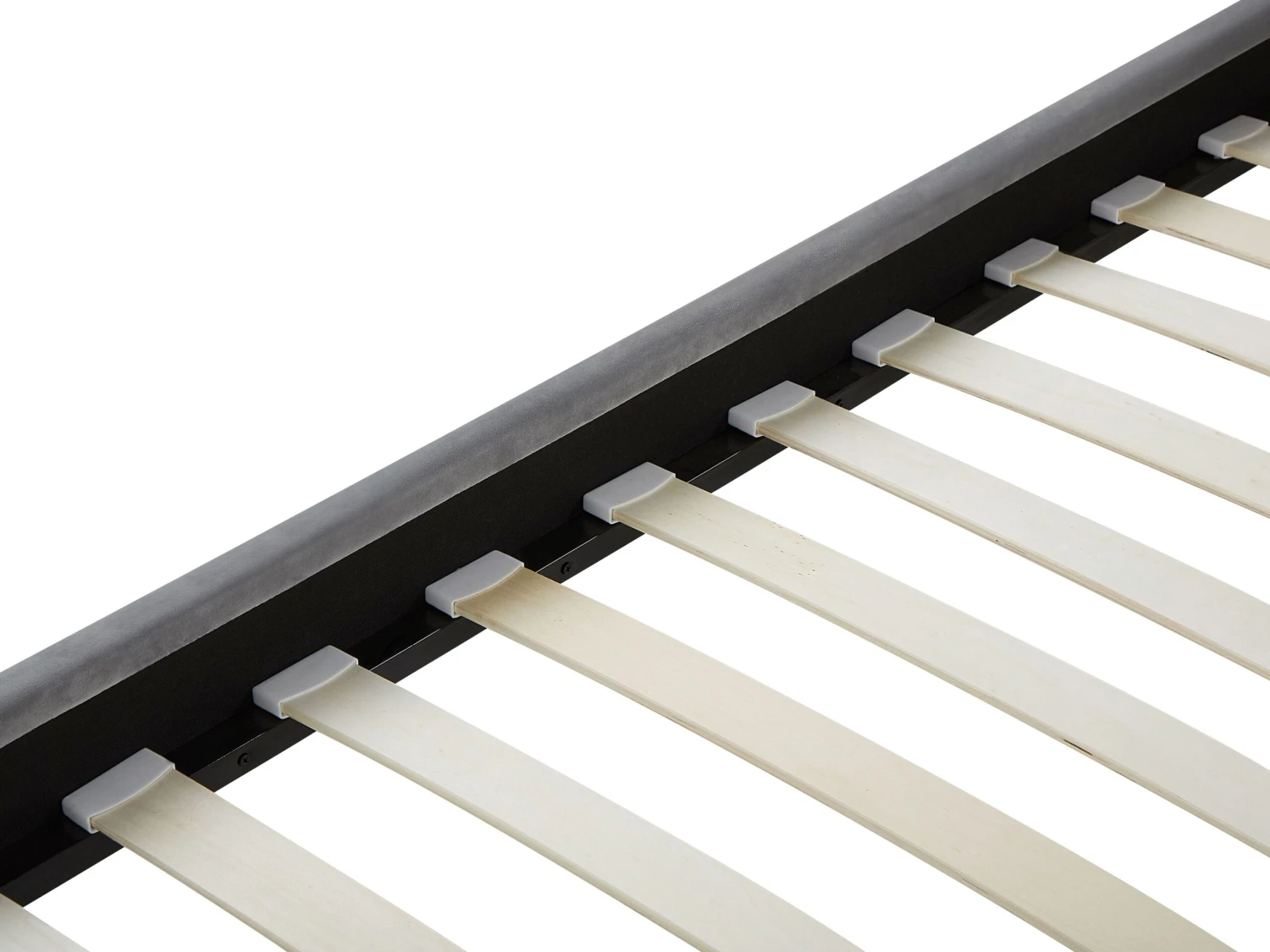 Bed Fluweel Grijs In Diverse Formaten LIMOUX - Afbeelding 7