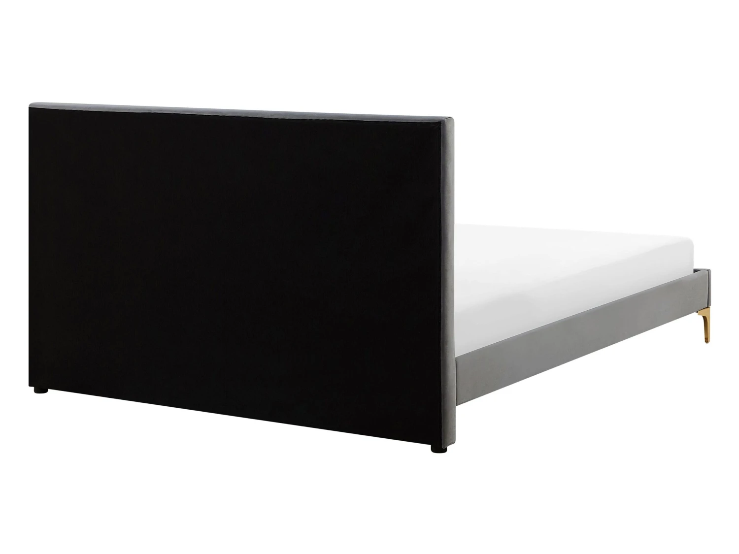 Bed Fluweel Grijs In Diverse Formaten LIMOUX - Afbeelding 4