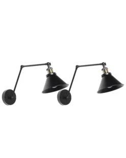 Wandlamp Set Van 2 Zwart NARVA