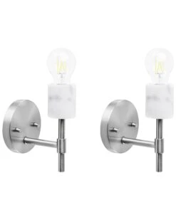 Wandlamp Set Van 2 Zilver ARMERIA