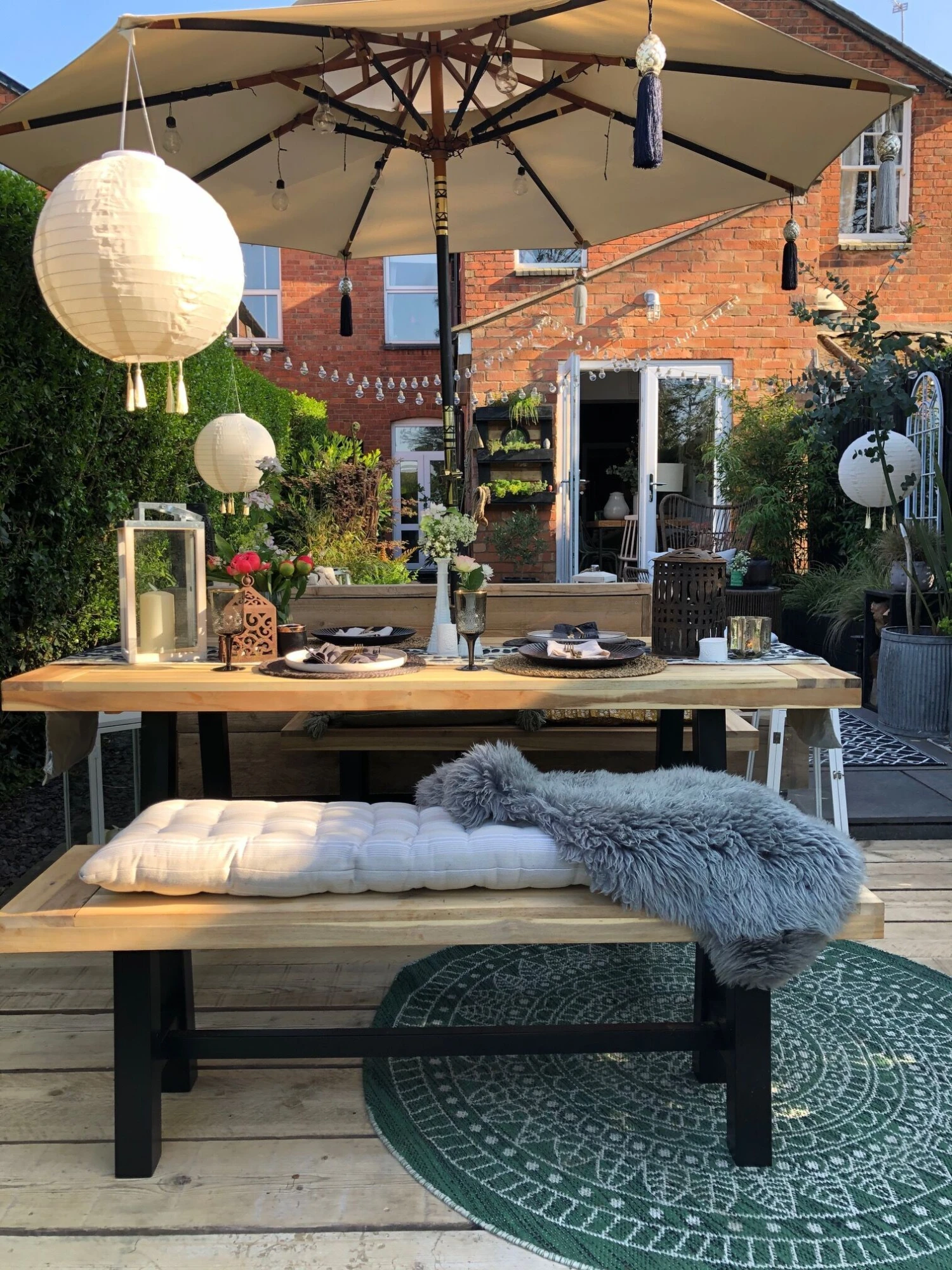 Tuinbank Hout Zwart SCANIA - Afbeelding 4