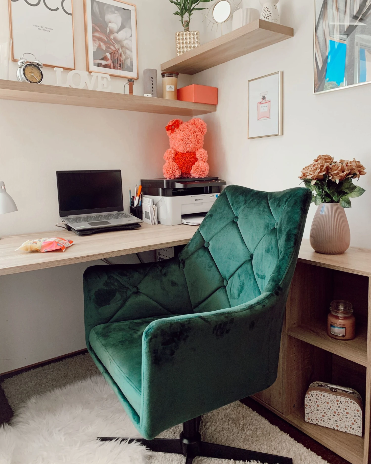 Fauteuil Fluweel Donkergroen VAKSALA - Afbeelding 3