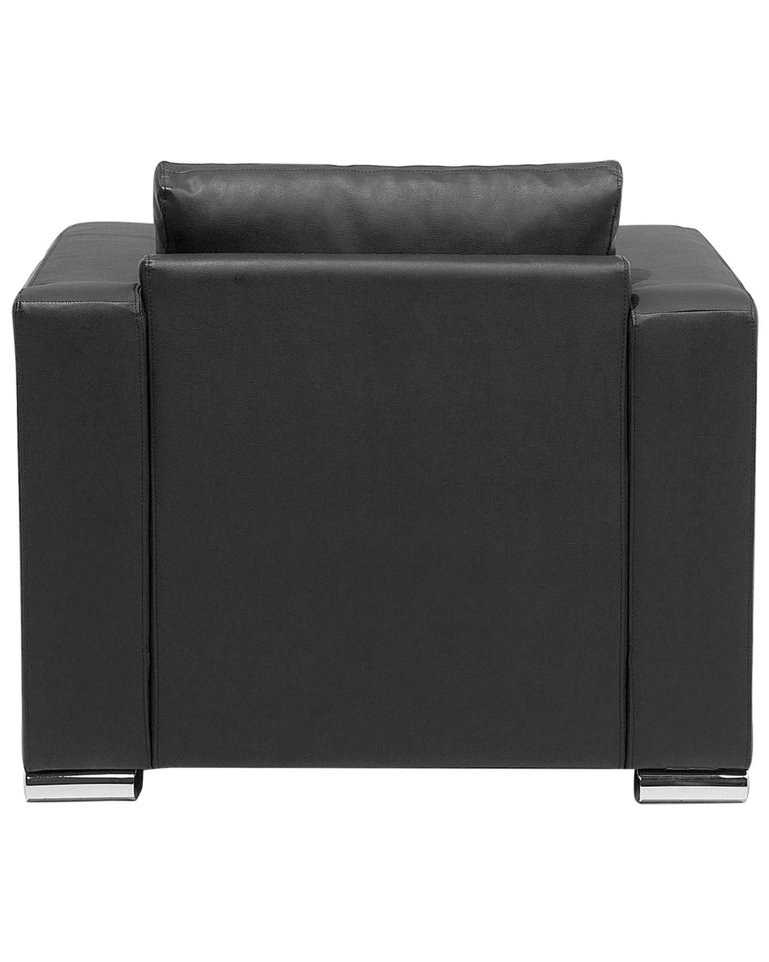 Fauteuil Leer Zwart HELSINKI - Afbeelding 6