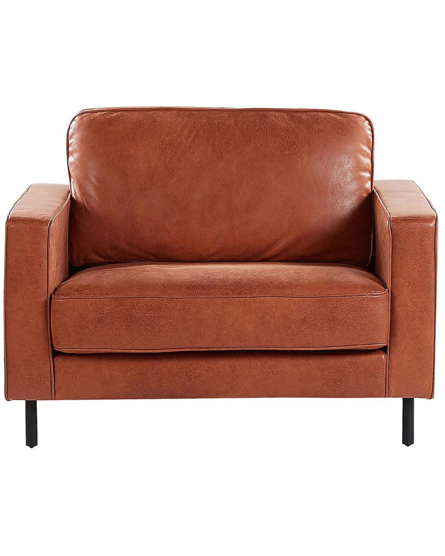 Fauteuil Kunstleer Goudbruin SAVALEN - Afbeelding 4