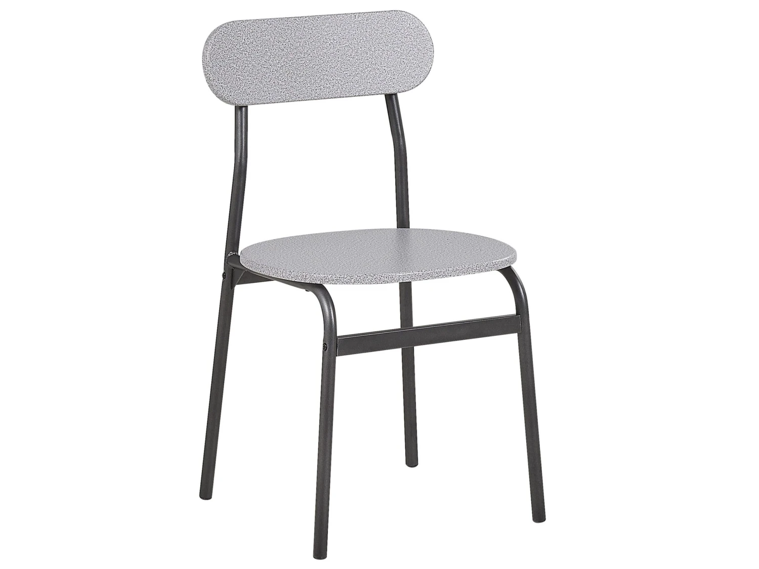 4-zits Eetkamerset Grijs/zwart VELDEN - Afbeelding 9