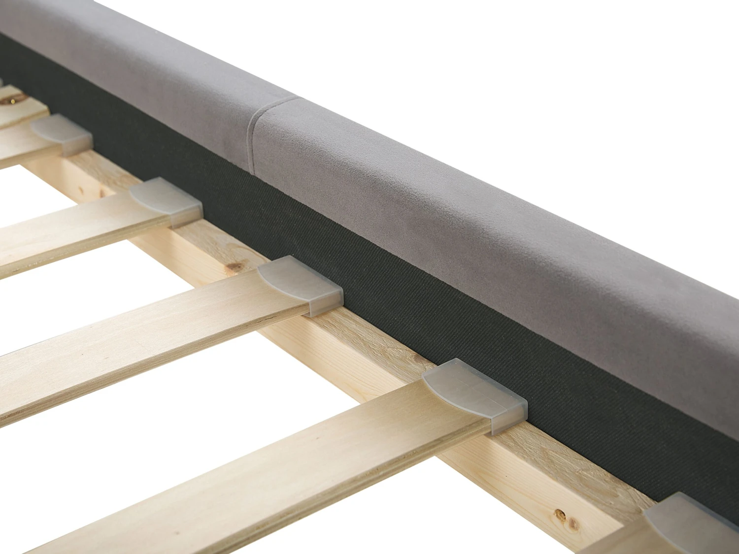 Bed Fluweel Grijs In Diverse Formaten AMBERT - Afbeelding 7