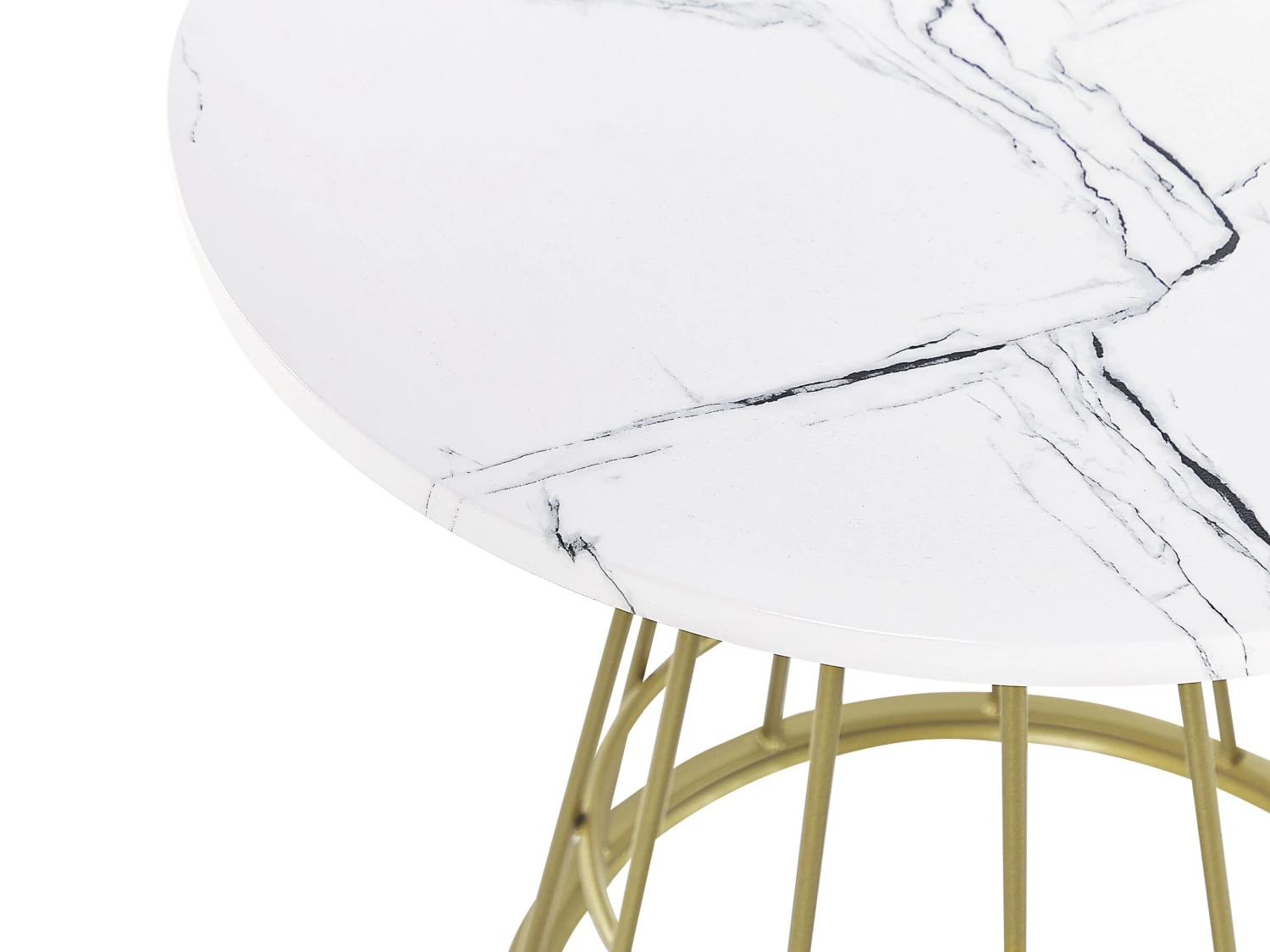 Salontafel Wit/goud CONCAN - Afbeelding 6