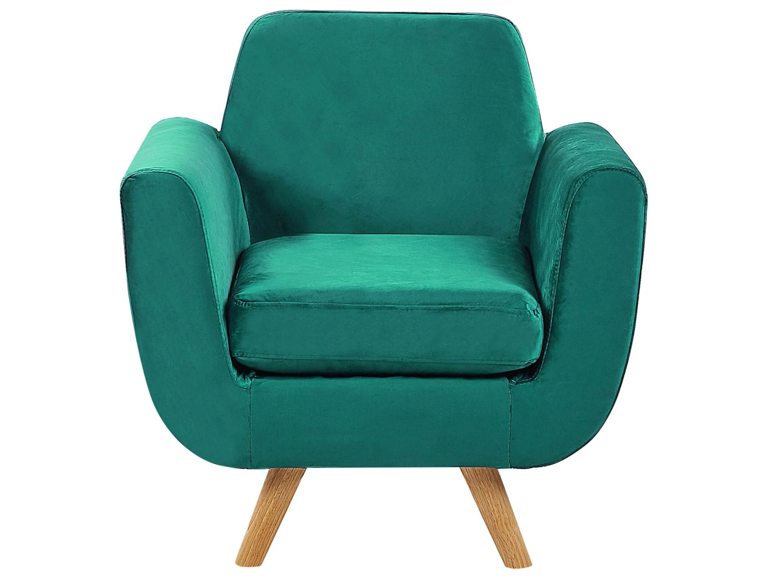 Fauteuil Verwisselbare Hoes Fluweel Groen BERNES - Afbeelding 4