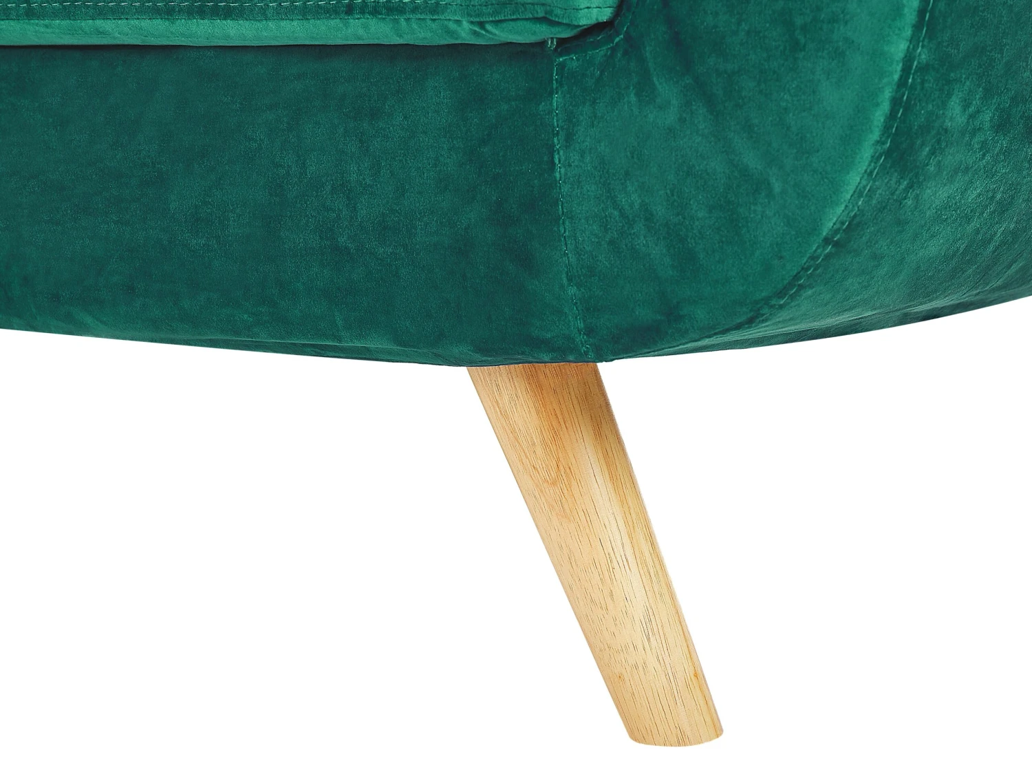 Fauteuil Verwisselbare Hoes Fluweel Groen BERNES - Afbeelding 7