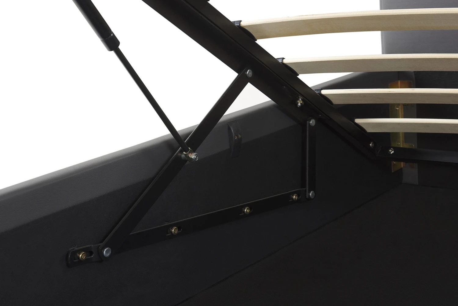 Bed Kunstleer Grijs Met Opbergruimte In Diverse Formaten DREUX - Afbeelding 8