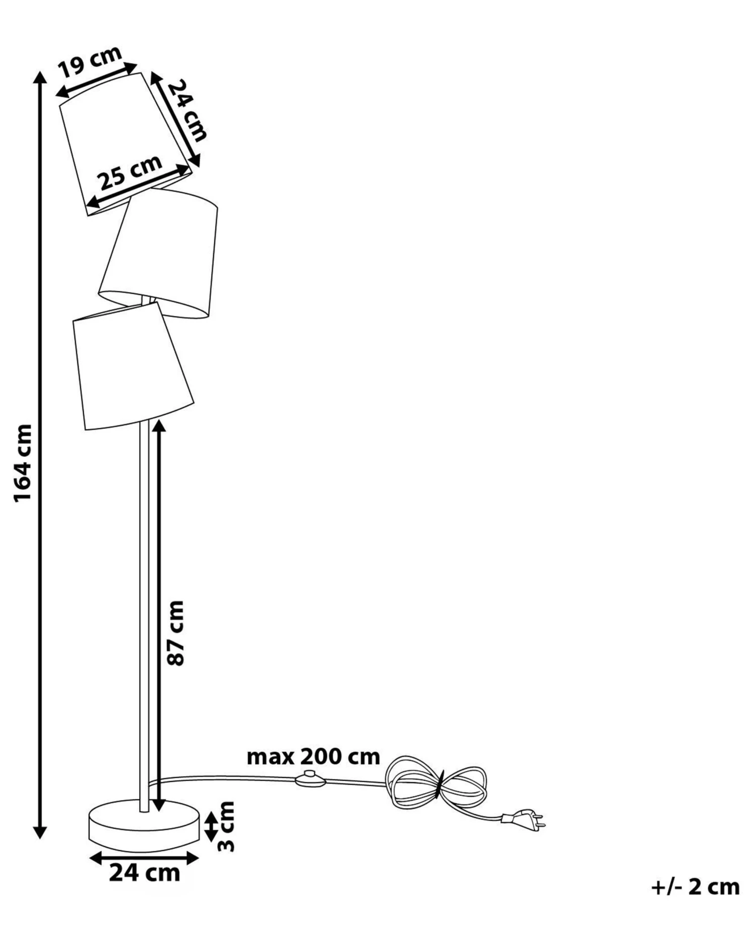 Staande Lamp Zwart RIO GRANDE - Afbeelding 6