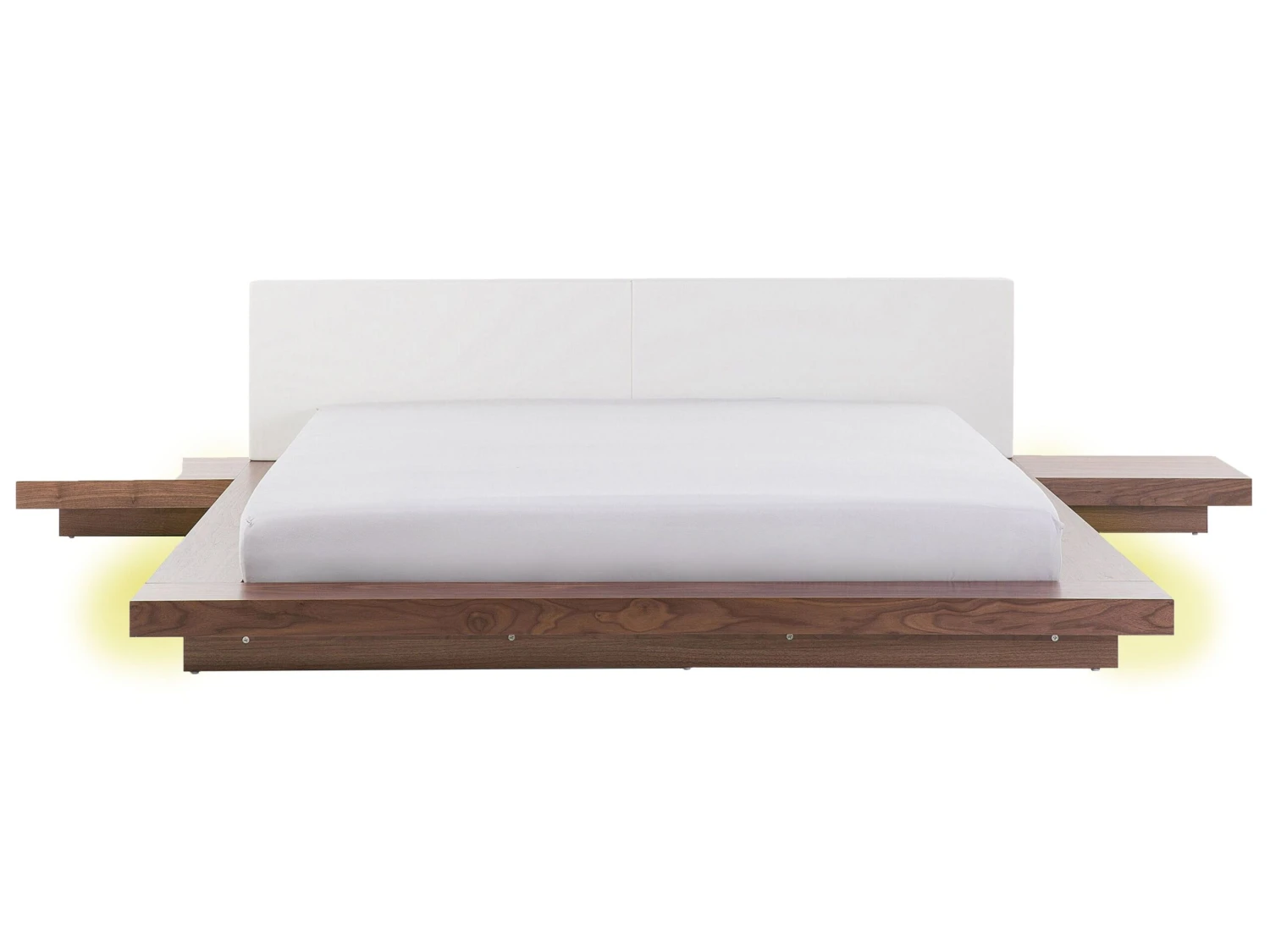 Bed Hout Bruin Met LED-verlichting In Diverse Formaten ZEN
