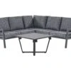 Loungeset 5-zits Aluminium Donkergrijs VIZZINI