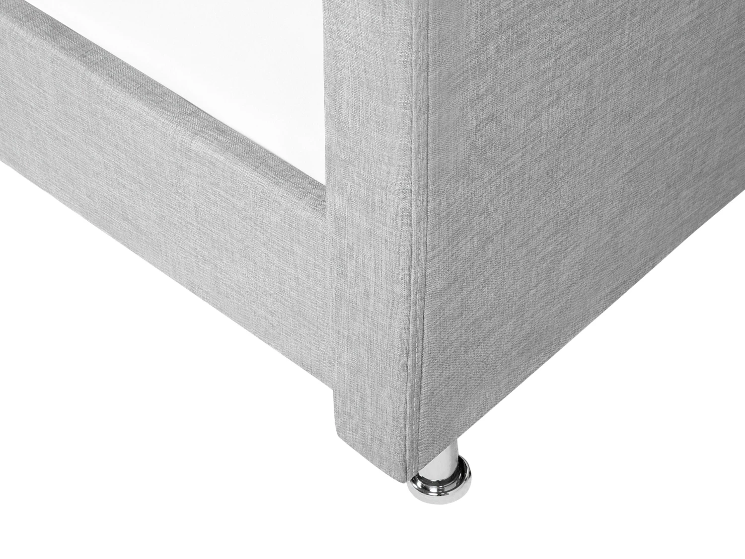 Bed Stof Grijs 90 X 200 Cm METZ - Afbeelding 9