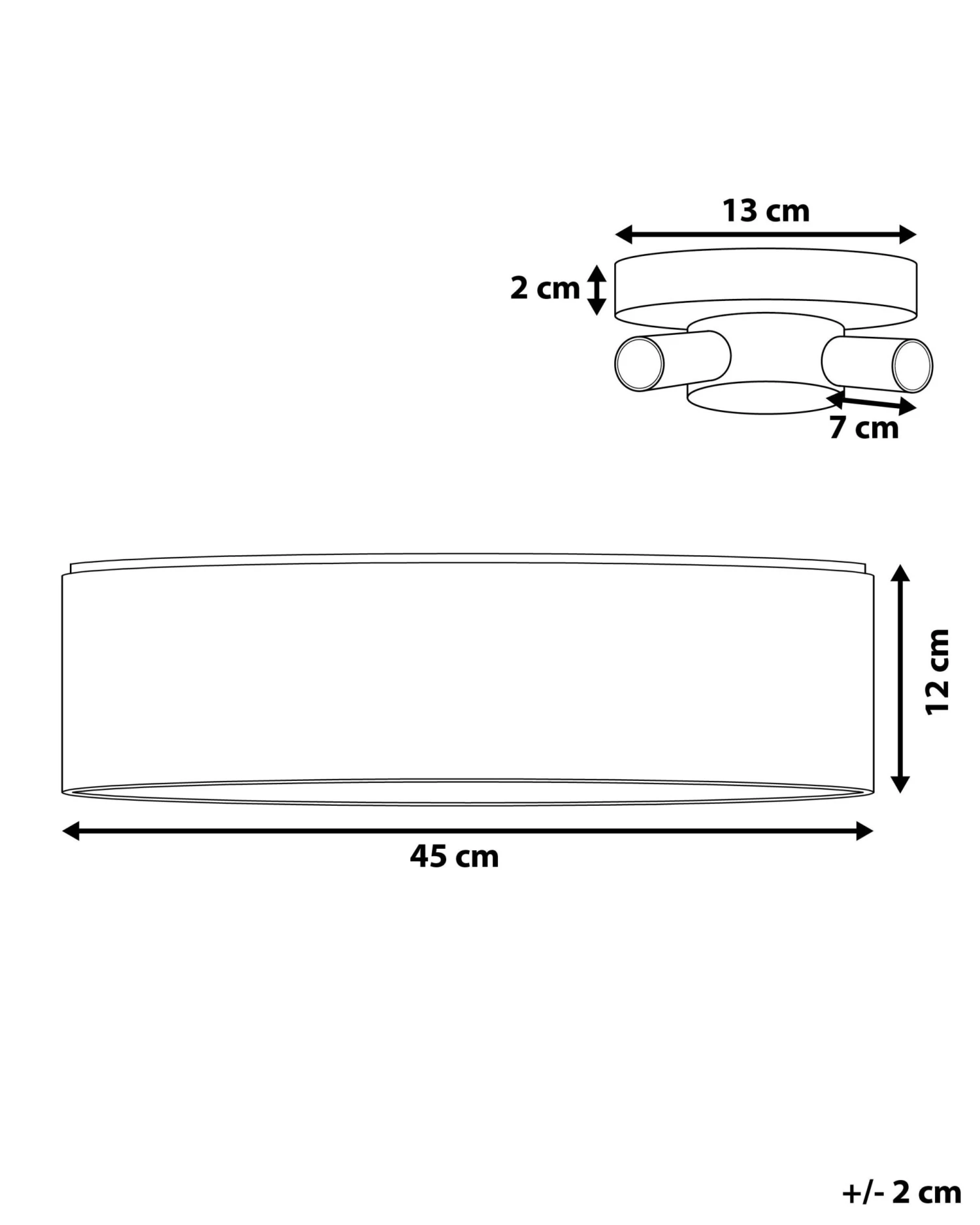 Plafondlamp Zwart RENA - Afbeelding 8
