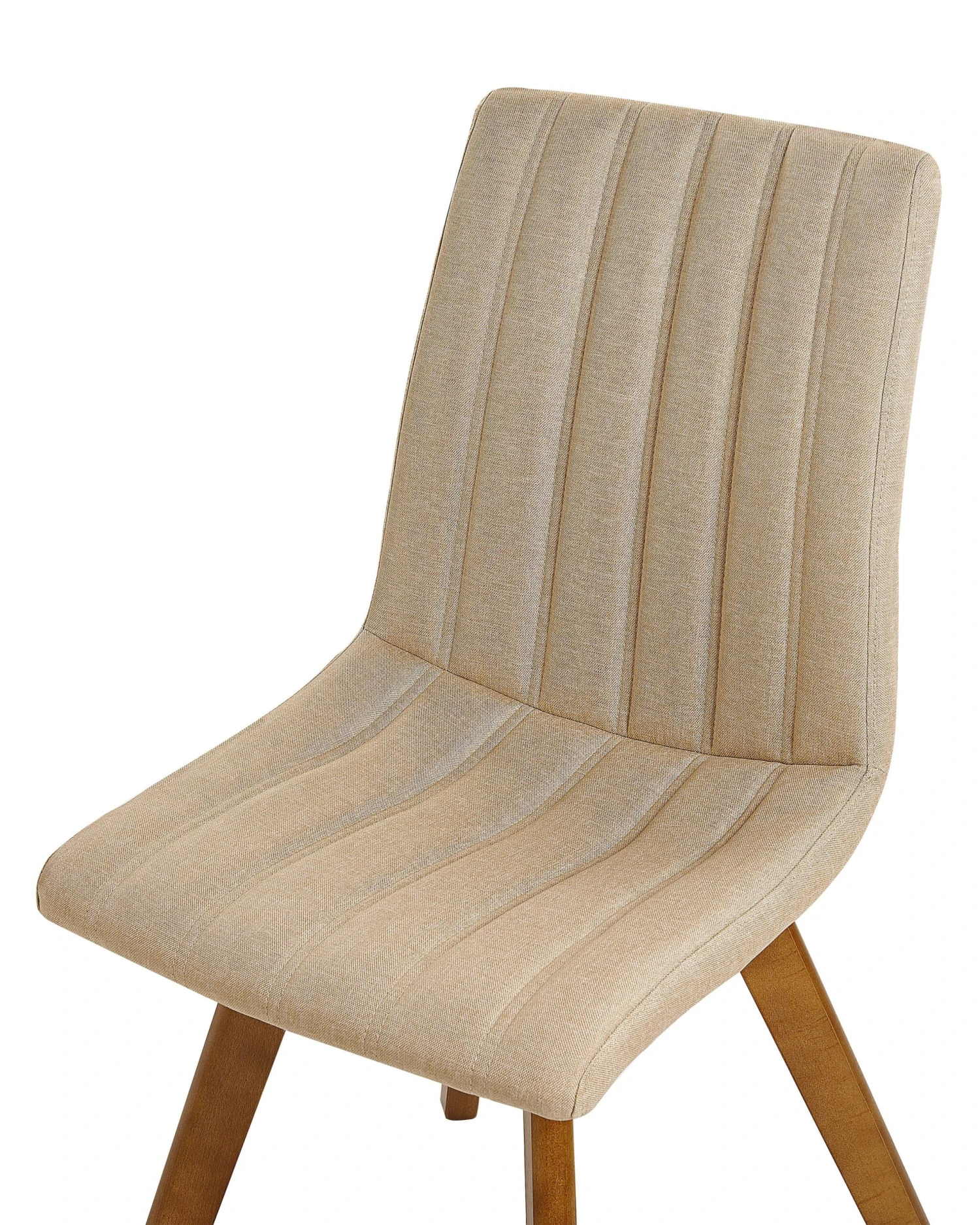 Eetkamerstoel Set Van 2 Stof Beige CALGARY - Afbeelding 7