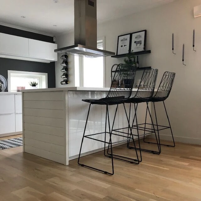 Barkruk Set Van 2 Metaal Zwart PRESTON - Afbeelding 4