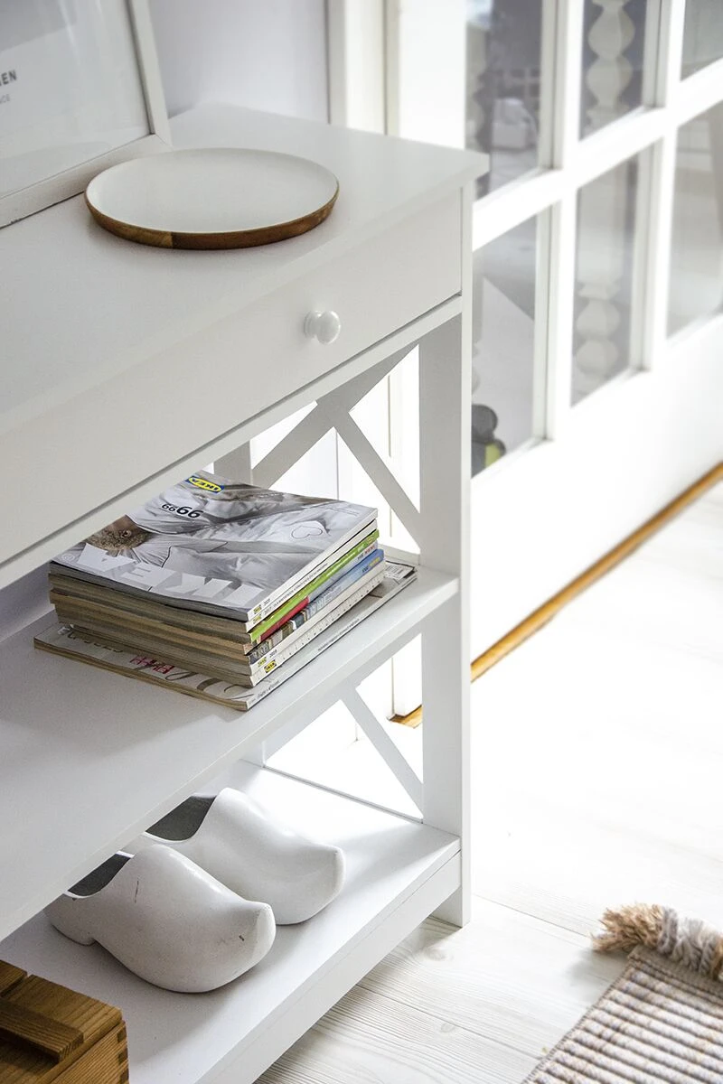 Sidetable Met 1 Lade Wit MONTGOMERY - Afbeelding 6