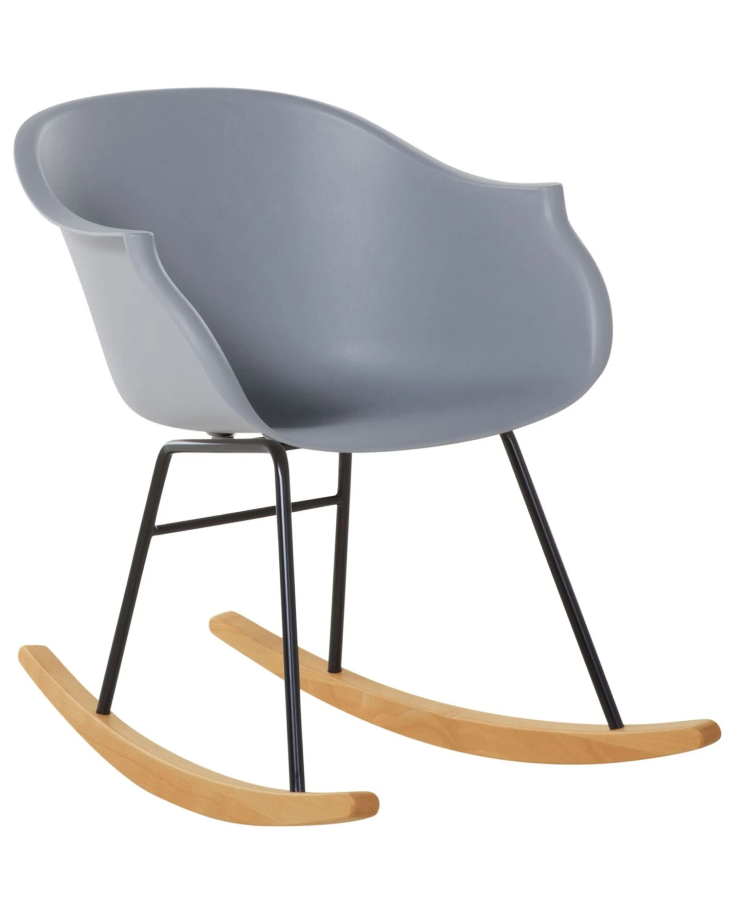 Schommelstoel Kunststof Grijs HARMONY