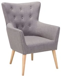 Fauteuil Stof Grijs ANGEN