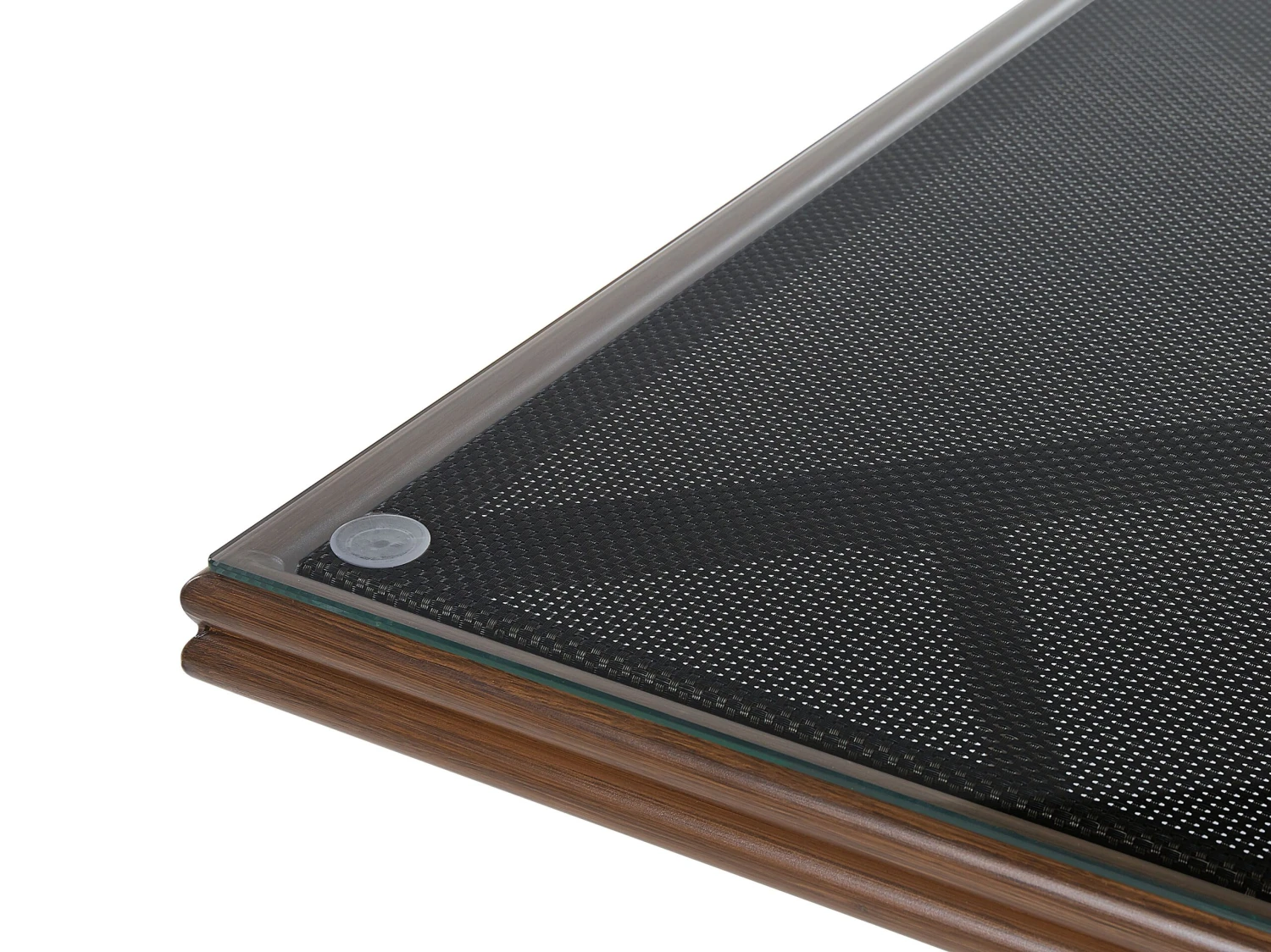 Tuintafel Aluminium Zwart/donkerbruin 80 X 80 Cm CASPRI - Afbeelding 5