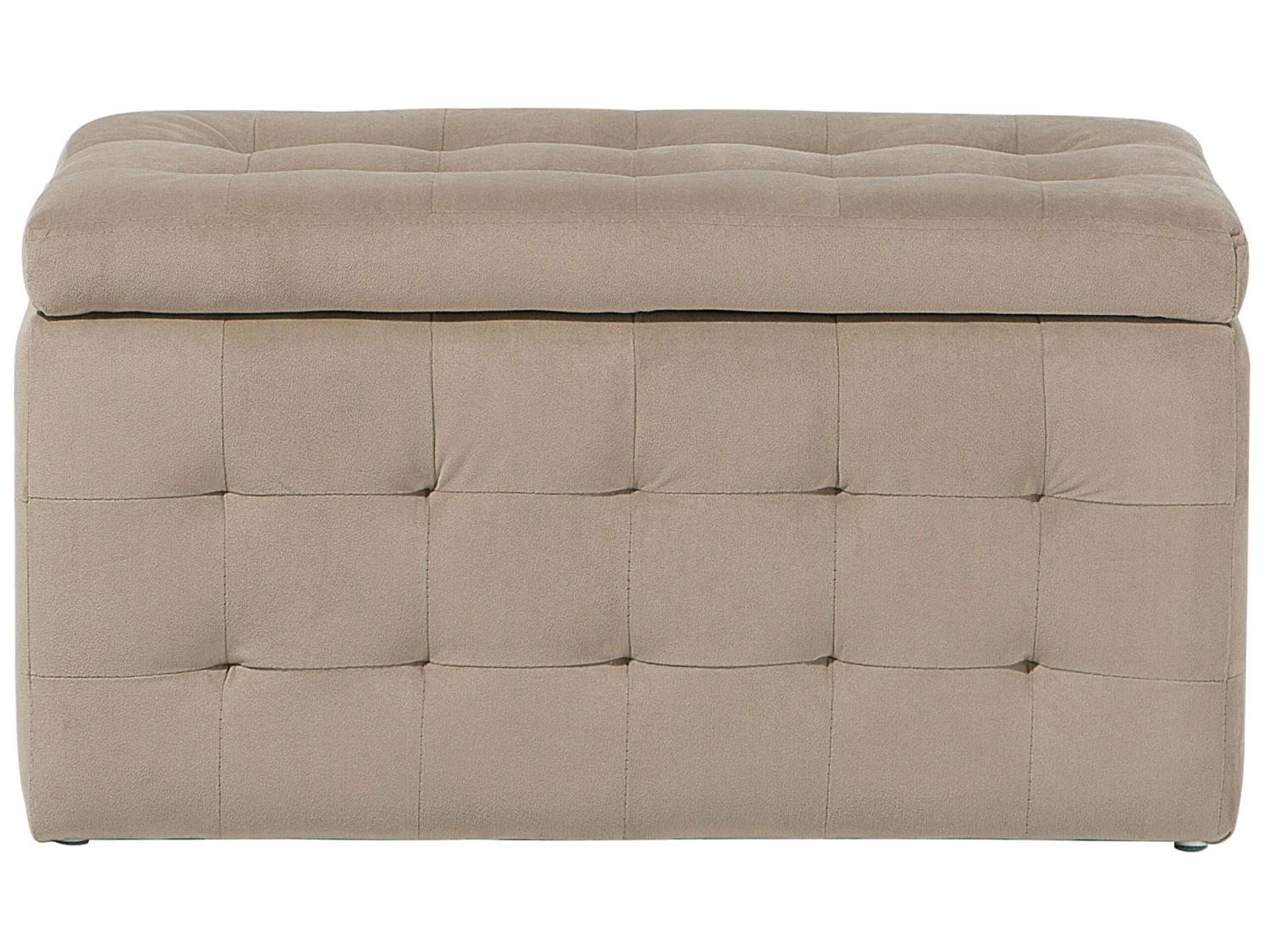 Hocker Fluweel Lichtbruin MICHIGAN - Afbeelding 7