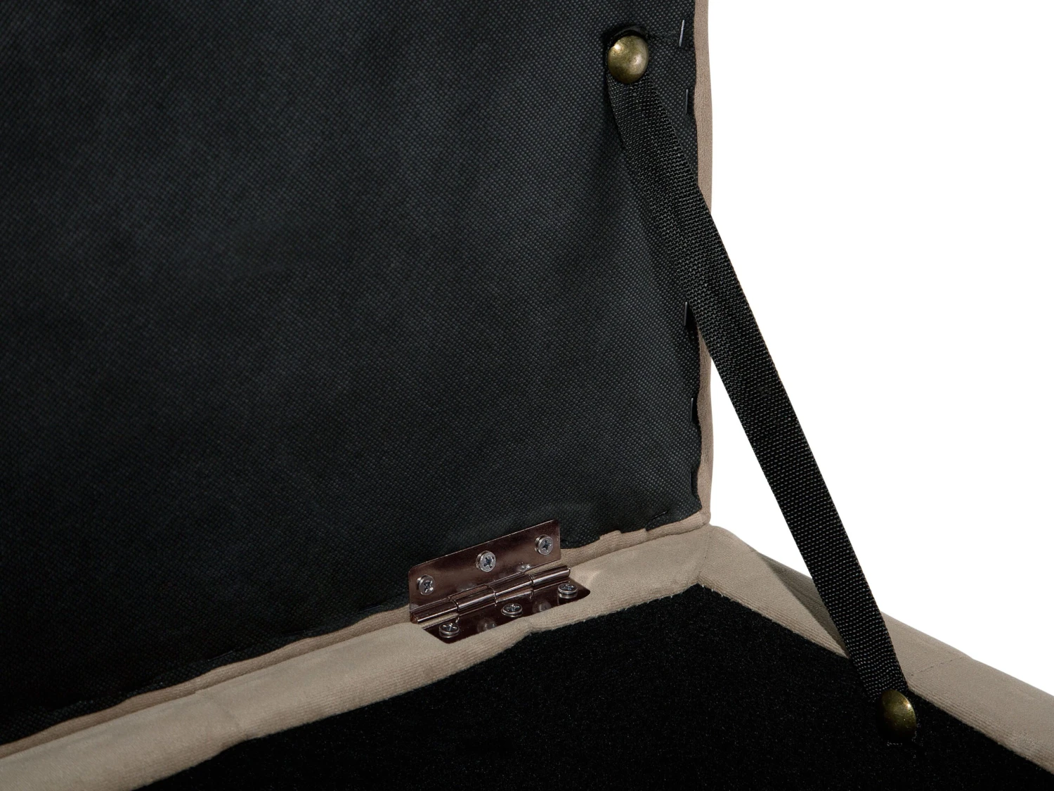 Hocker Fluweel Lichtbruin MICHIGAN - Afbeelding 10