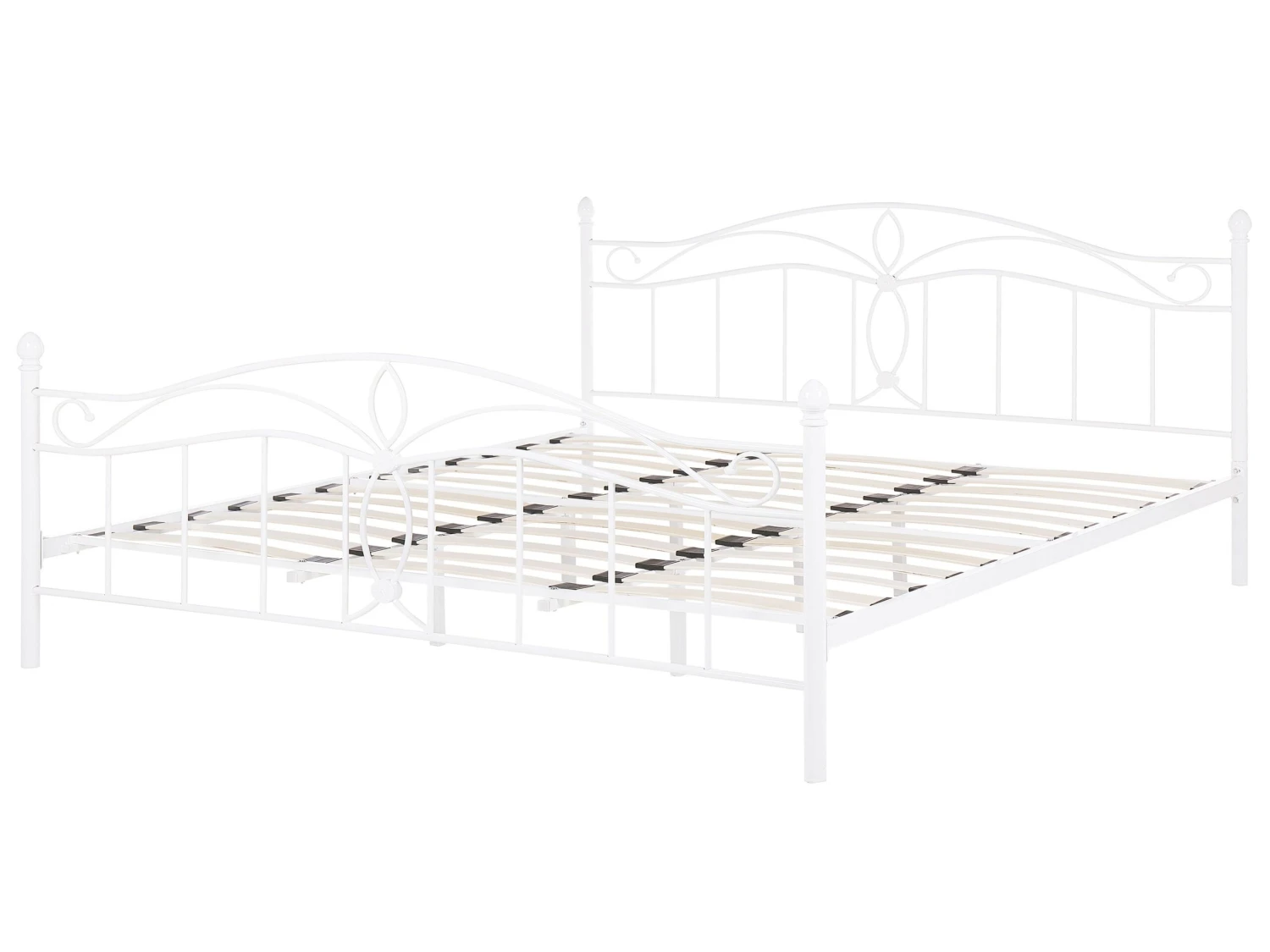 Bed Metaal Wit In Diverse Formaten ANTLIA - Afbeelding 3