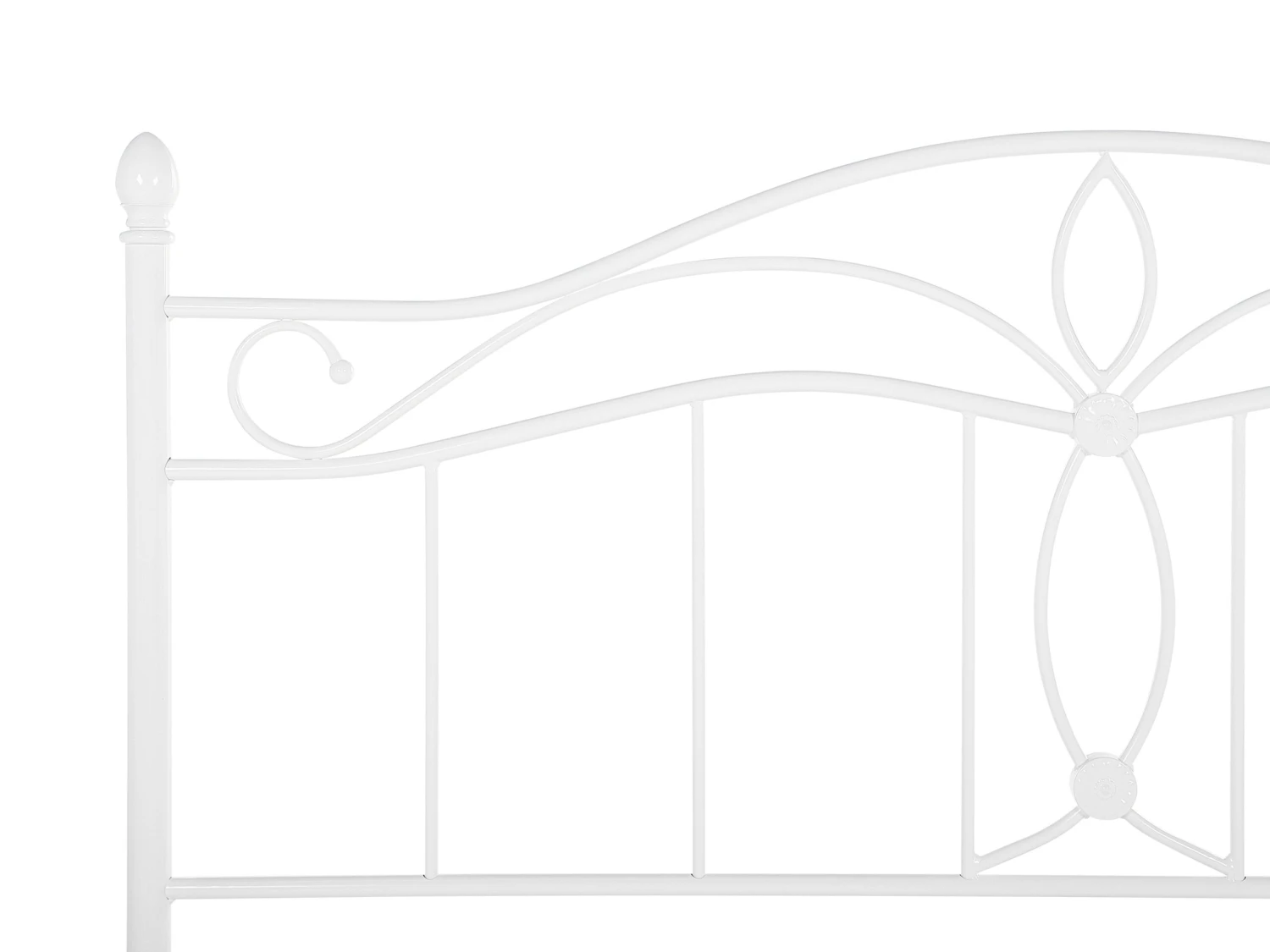 Bed Metaal Wit In Diverse Formaten ANTLIA - Afbeelding 8