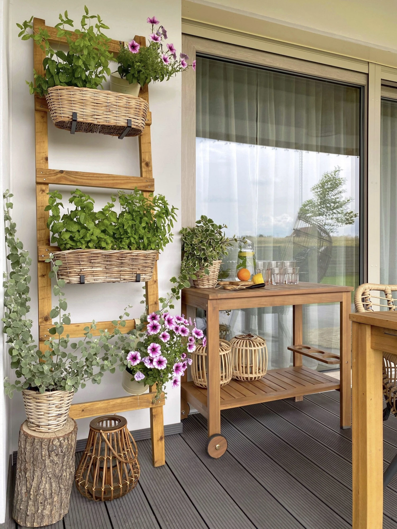 Theekar Hout Met Wielen SASSARI - Afbeelding 3