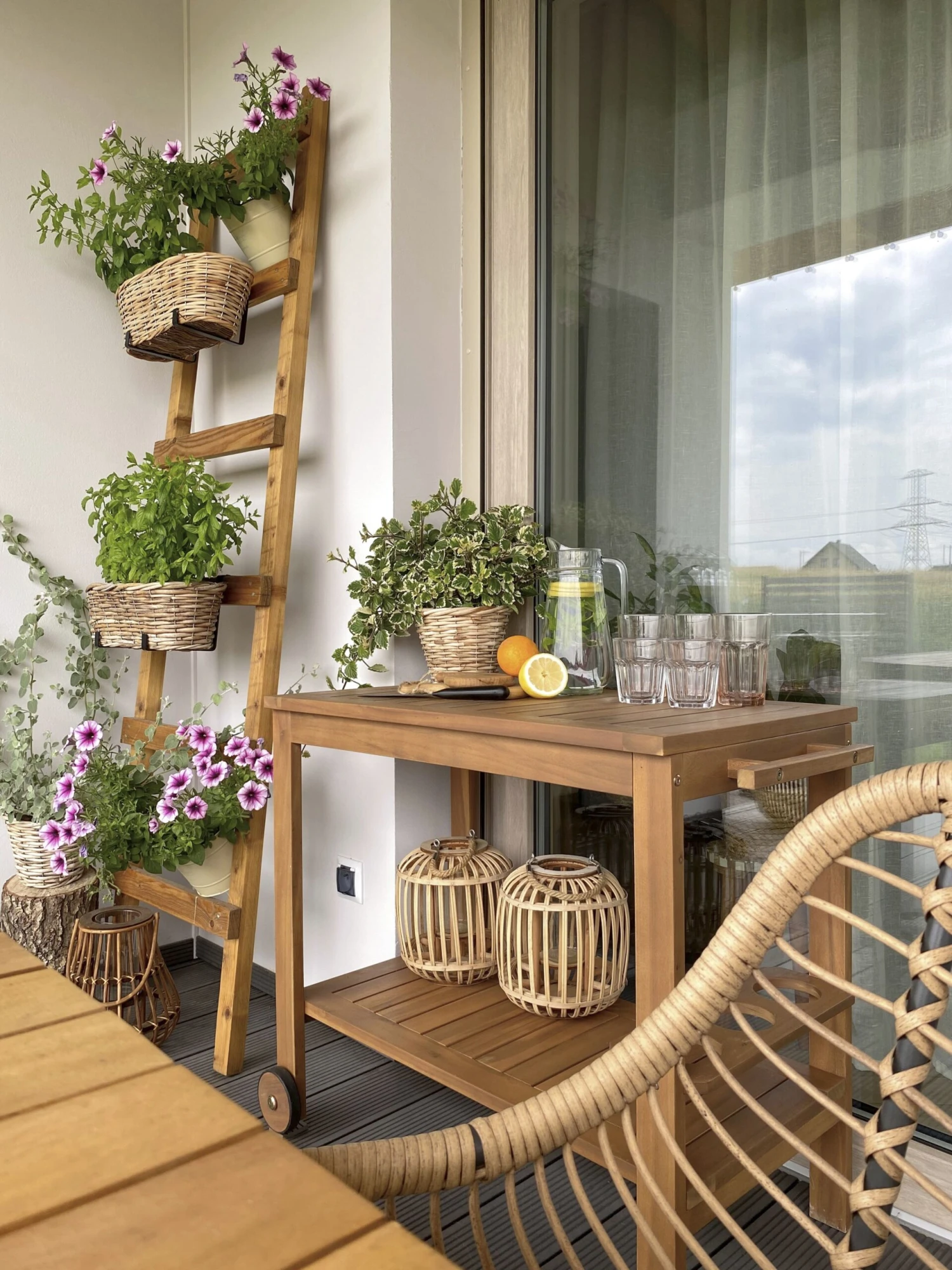 Theekar Hout Met Wielen SASSARI - Afbeelding 4