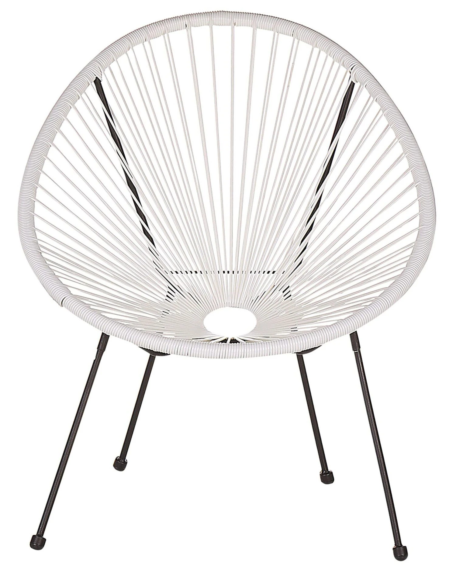 Stoel Set Van 2 Rotan Wit ACAPULCO II - Afbeelding 6