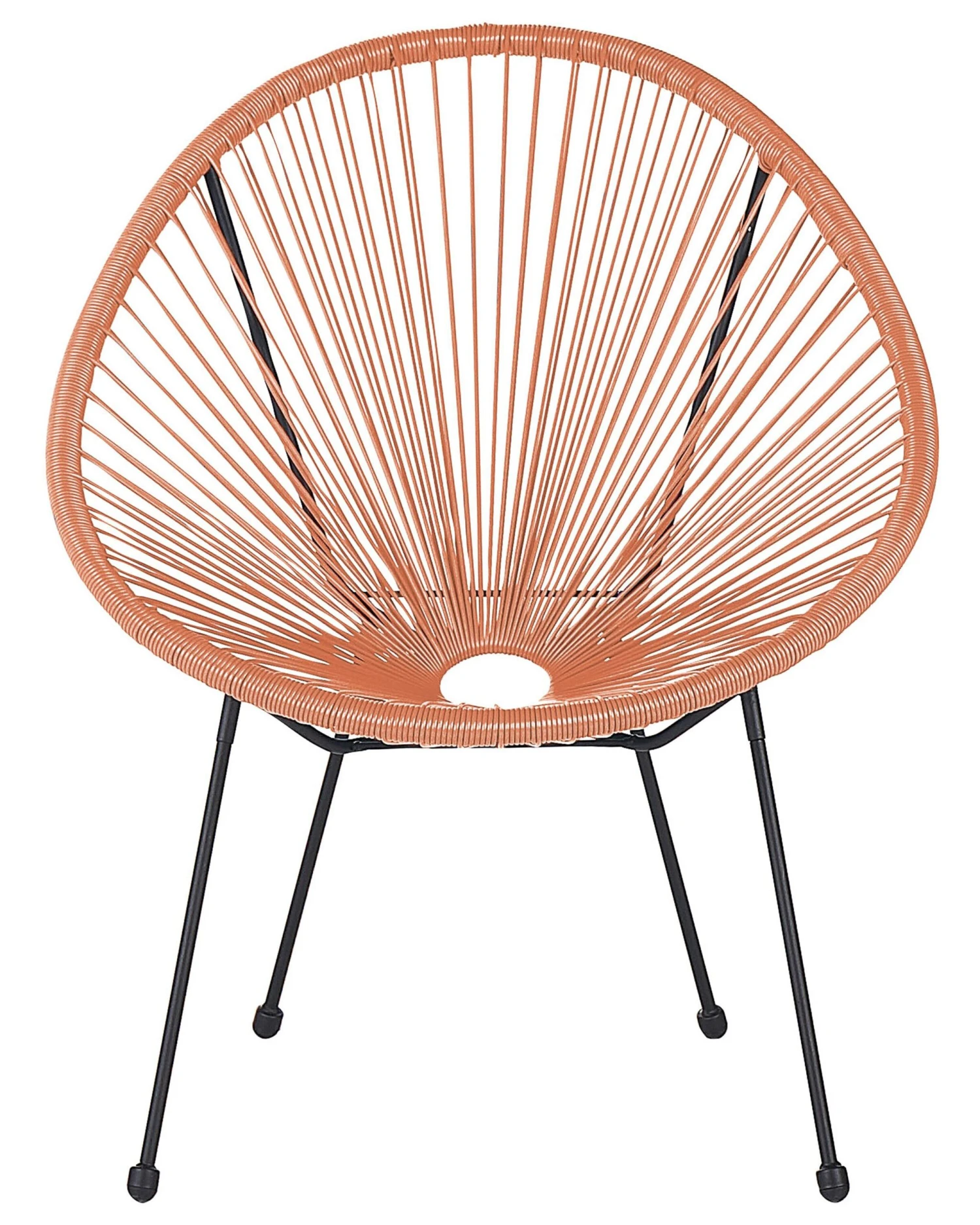 Stoel Set Van 2 Rotan Oranje ACAPULCO II - Afbeelding 5