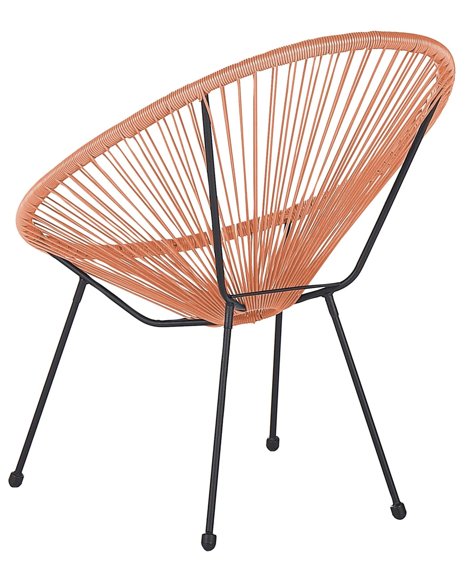 Stoel Set Van 2 Rotan Oranje ACAPULCO II - Afbeelding 6